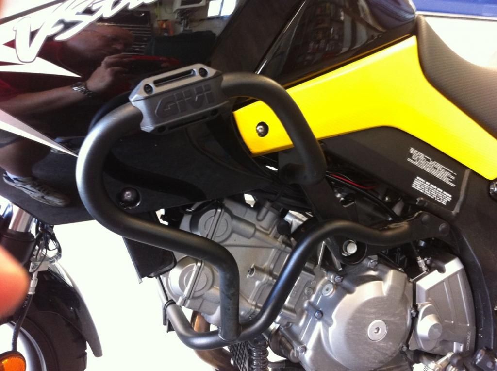 Givi crash bar install StromTrooper